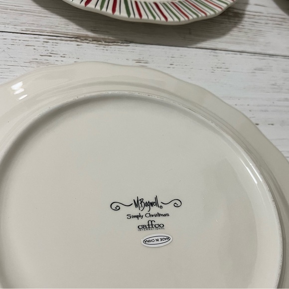 Caffco Maggie Bagwell simply christmas dinner plates - Picture 6 of 6